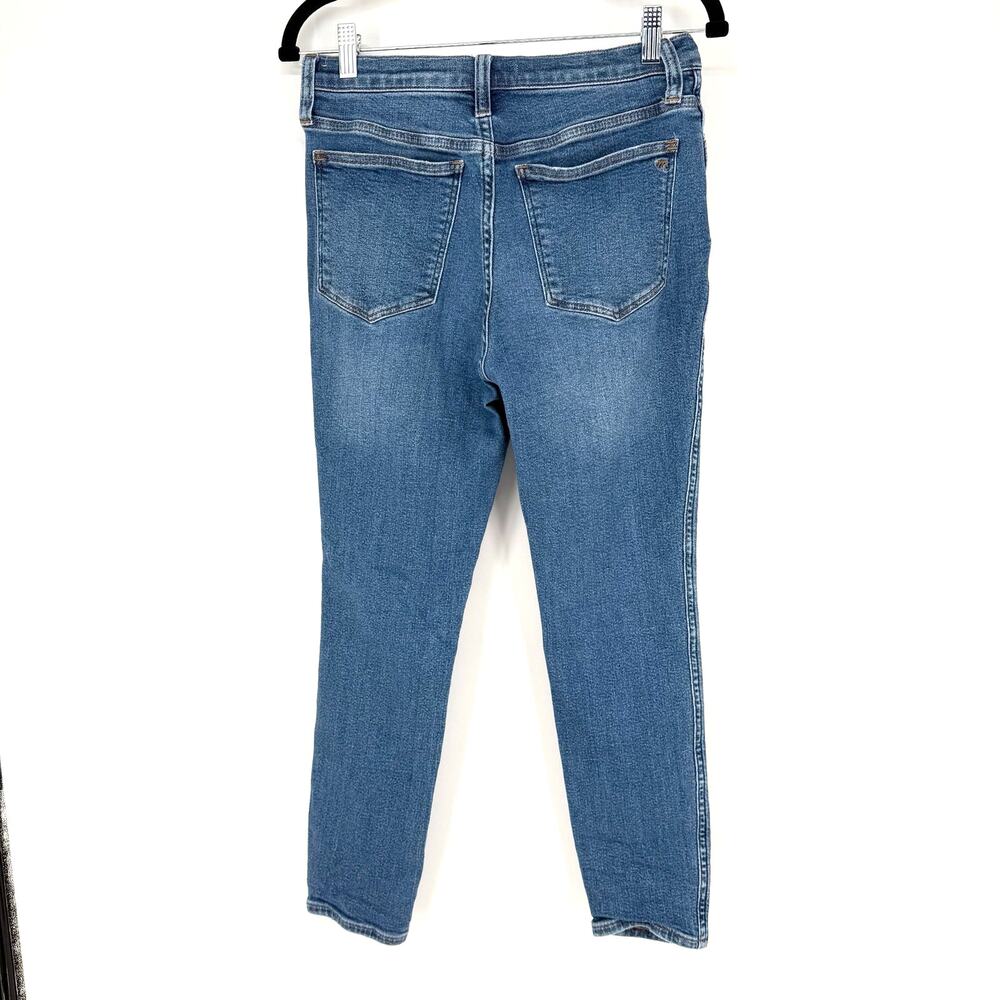 Madewell 10" High Rise Skinny Crop Jeans 27 Bradfield Wash Magic Pockets ND611 - Picture 4 of 12